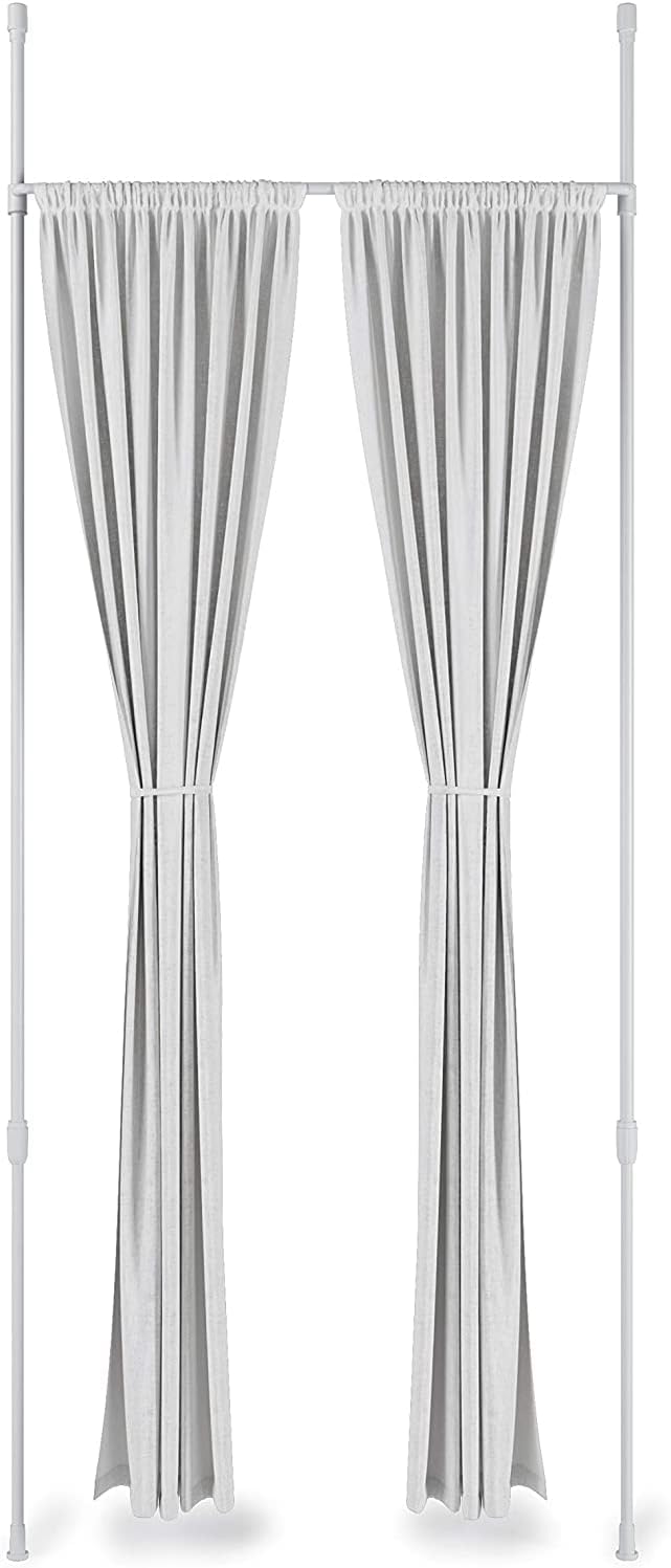 MCCS Anywhere Expandable Room Divider, Tension Curtain Rod, Damage Free