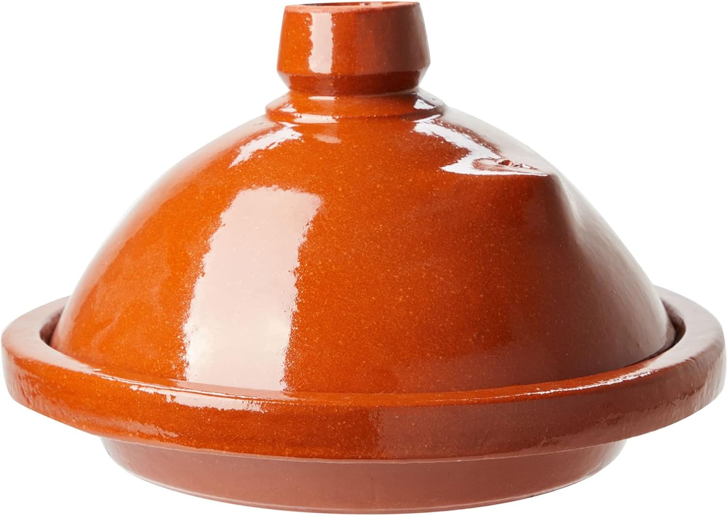 Juvo Plus Moroccan Tagine Clay Cooking Pot with Lid for Meat, Stew