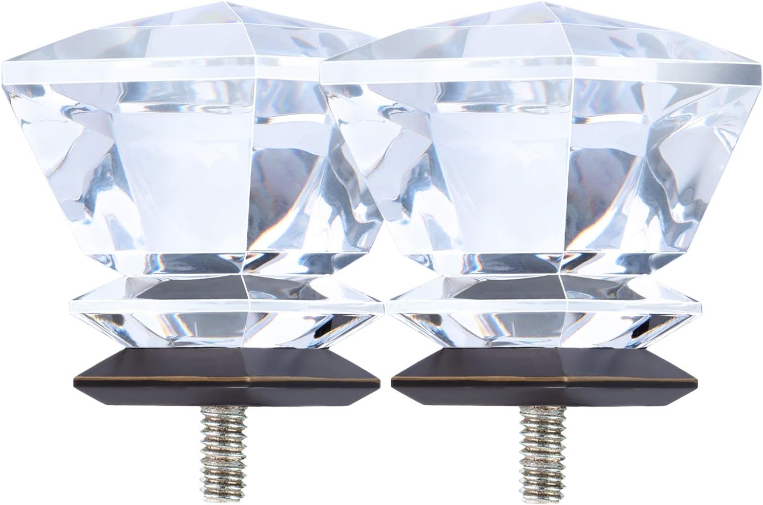 KAMANINA US KAMANINA Acrylic Replacement Finials for 1 Inch Curtain