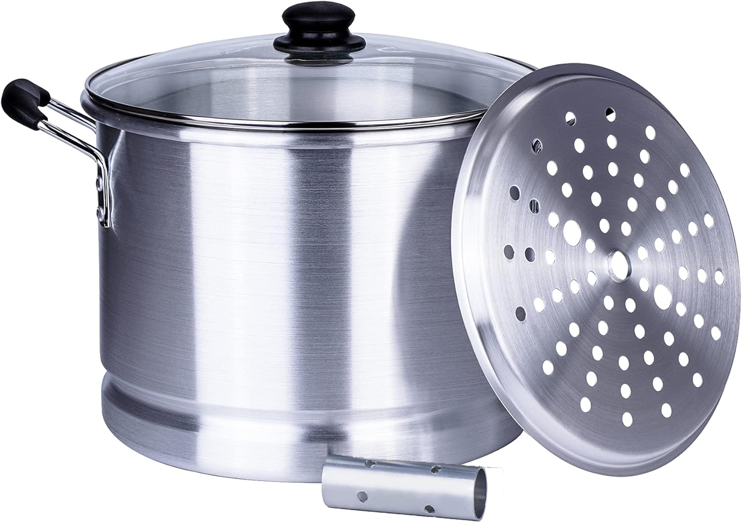Generic ARC 12 Quart Aluminum Tamale Steamer Pot, Crab Pot Stock Pot