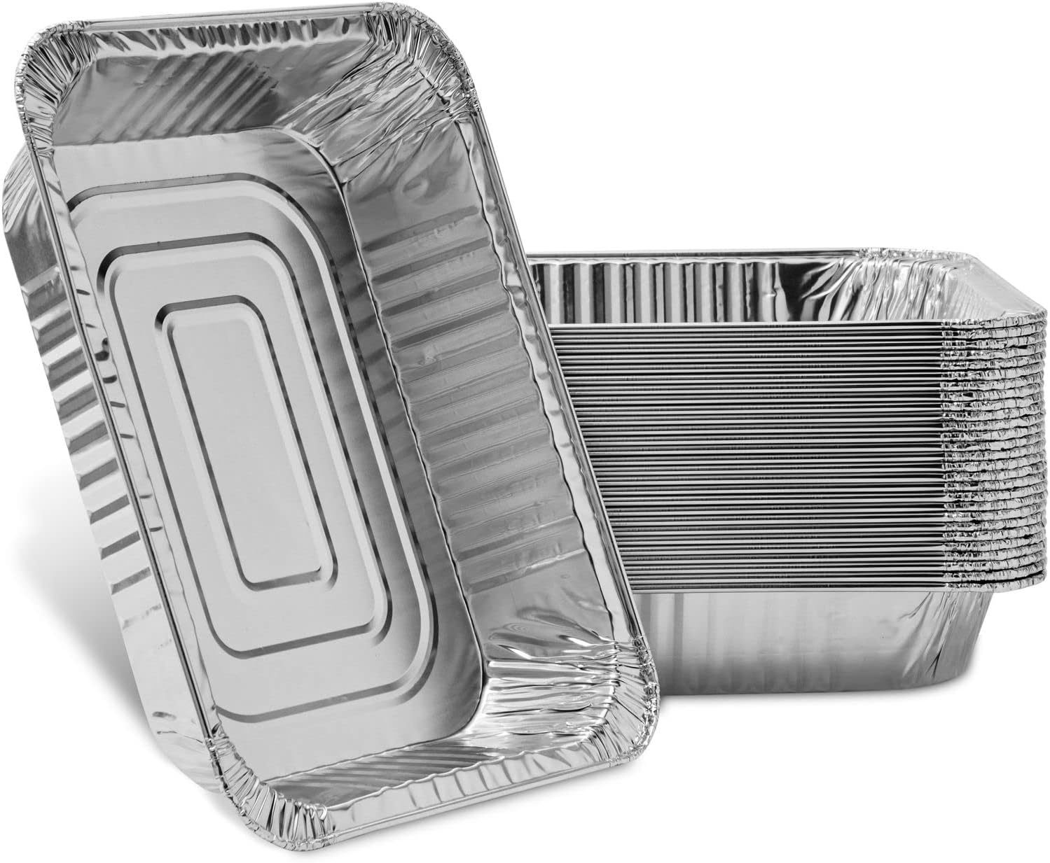 Juvale 30 Pack Disposable Aluminum Foil Baking Pans with Lids, 9x13
