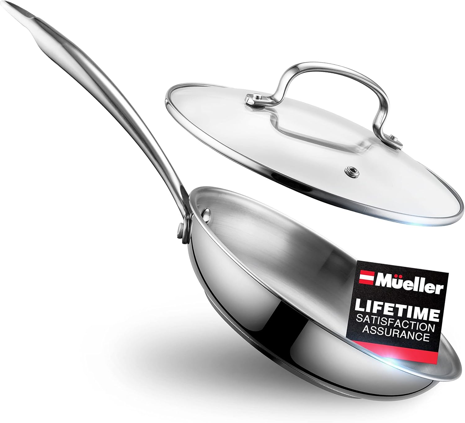 Mueller Austria Mueller DuraClad TriPly Stainless Steel 8Inch Fry Pan