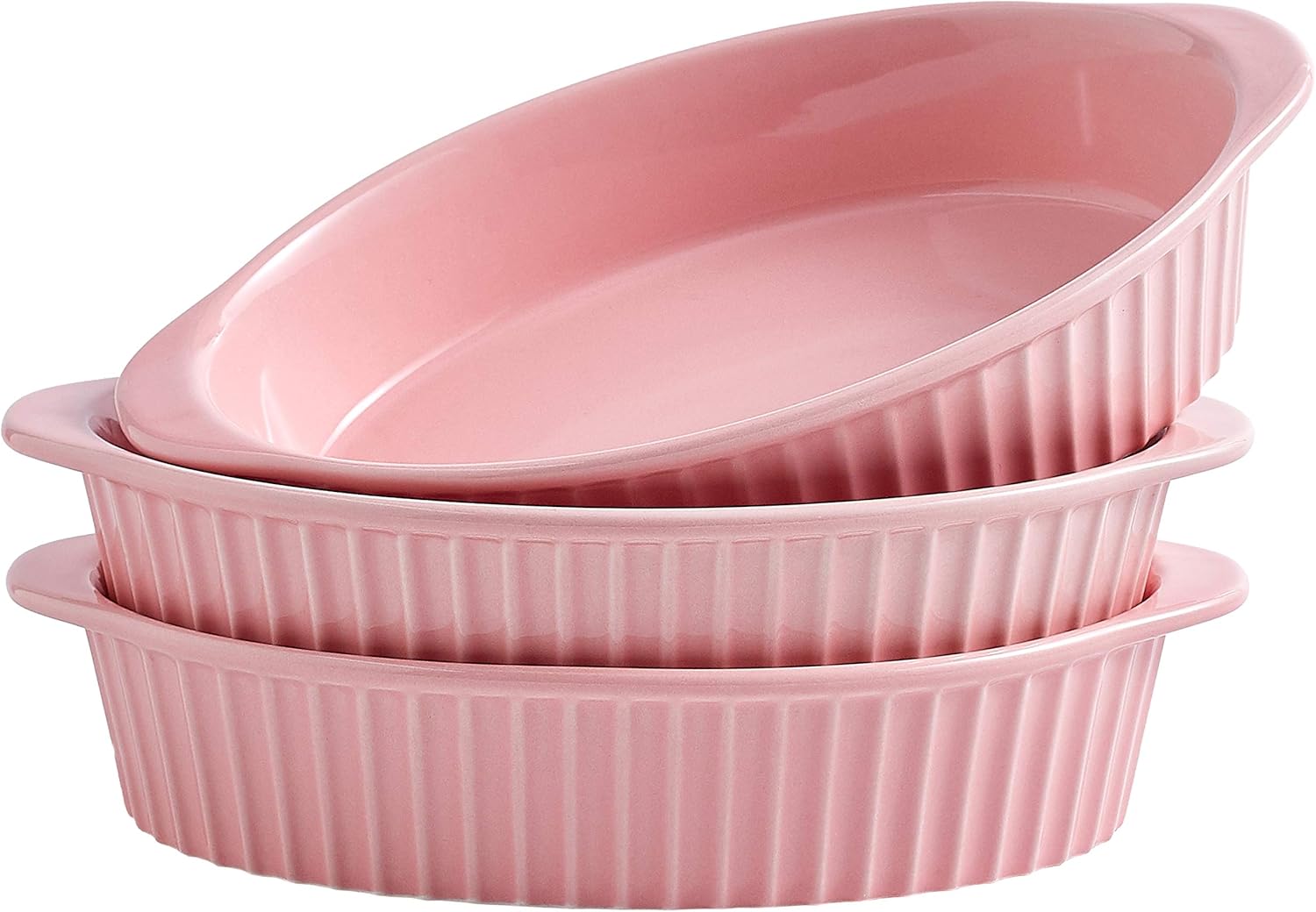Generic Swuut Au Gratin Pan,Small Casserole Dishes for Baking,Set of 3