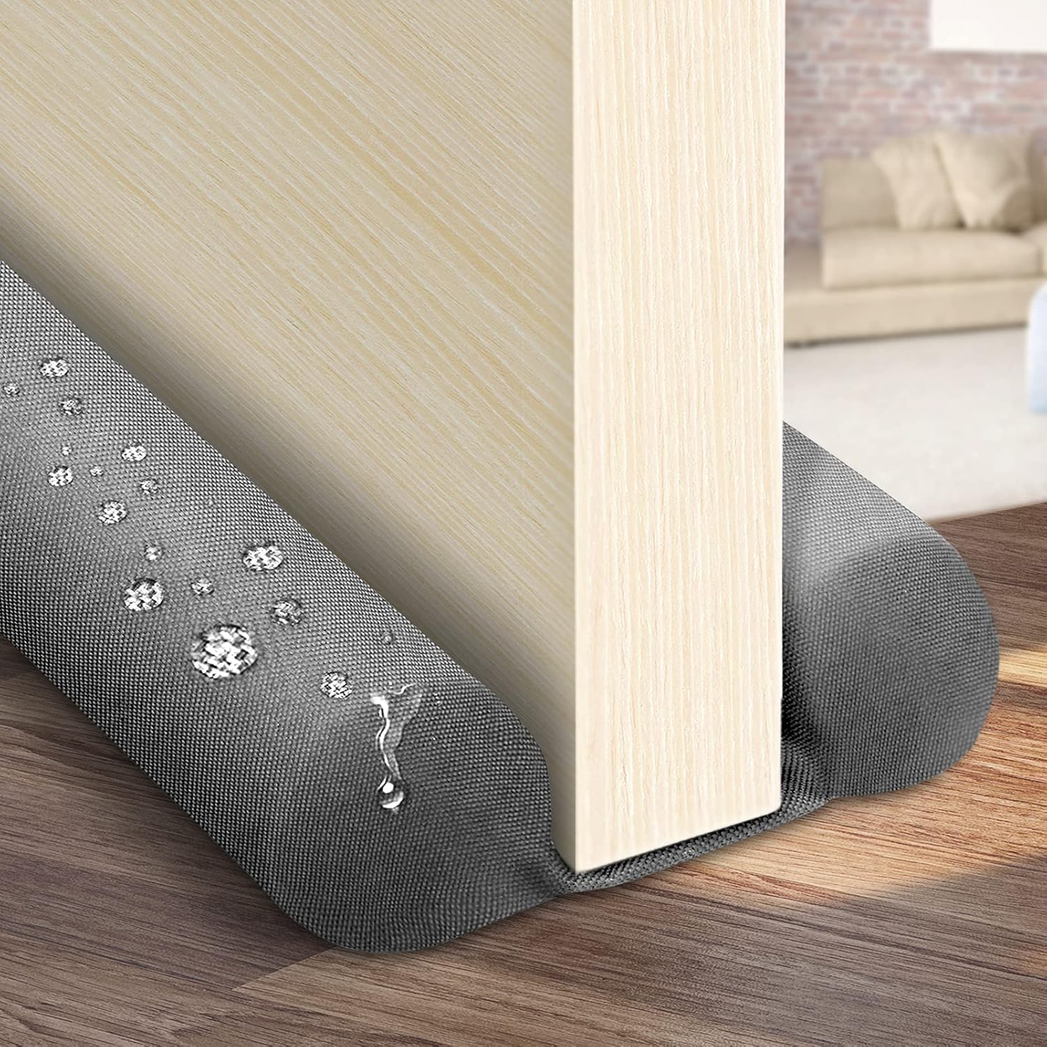 Efoxcity Waterproof Twin Door Draft Stopper Adjustable Size 30" to 36